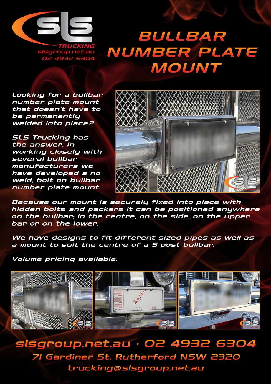 Bullbar Number Plate Mount
